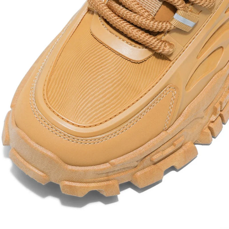 Men's Boots Outdoor Waterproof Men Ankle Boots Men Platform Work Safty Shoes for Men Casual Hiking Shoes Breathable Men Sneakers