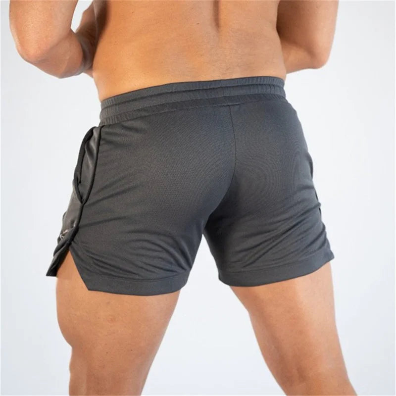 2023 NEW Fitness sports Shorts Man Summer Gyms Workout Male Breathable Mesh shorts Quick Dry Beach Short Pants men Sportswear