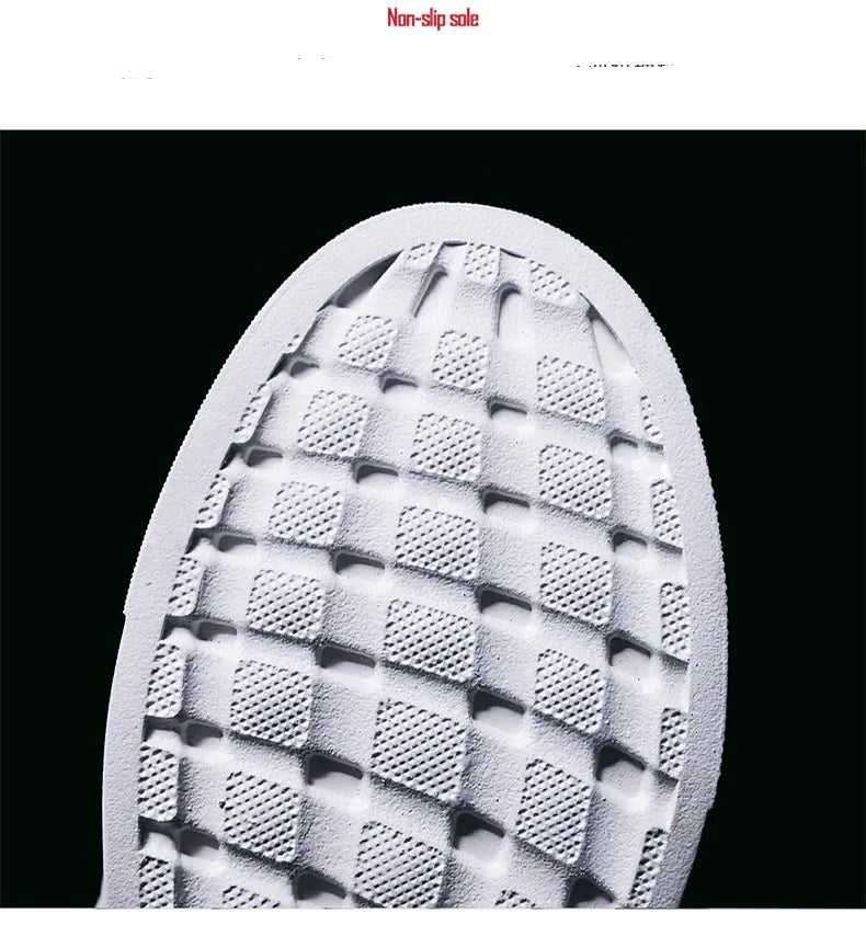 Men's Casual Sports Shoes for Men Lightweight PU Leather Sneakers  Breathable Mens Flat WhiteTennis Shoes