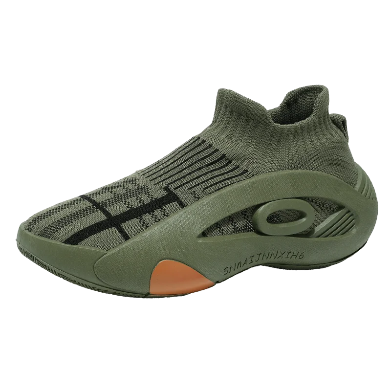 Summer Sneakers for Men Breathable Socks Casual Sports Shoes New Arrival Black Green Men Trainers Platform Designer Sneakers Men