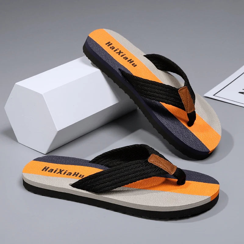 Men Slippers Summer High Quality Flip Flop Men Beach Shoes Fashion Outdoor Flip Flops Casual Breathable Slippers for Men Sandals