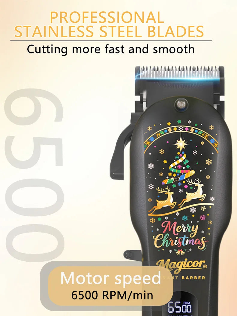 Hair Clippers for Men Professional Cordless Clippers for Hair Cutting Mens for Barber with LED Display for Barbers & Home Use