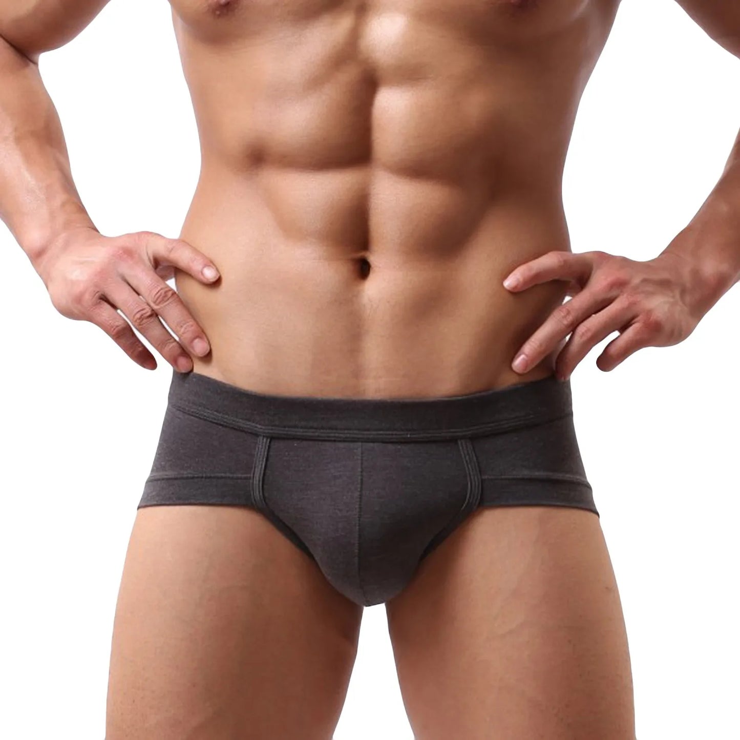 Mens Sexy Modal Underwear Briefs Men Low Rise U convex Pouch Brief Underpants Men Breathable Briefs