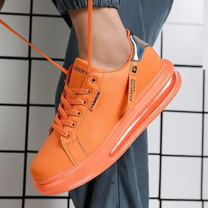 Fashion Brand Sneakers For Men Casual Shoes New Soft Comfortable Pu Leather Shoes Breathable Flats Shoes For Man Tenis Masculino