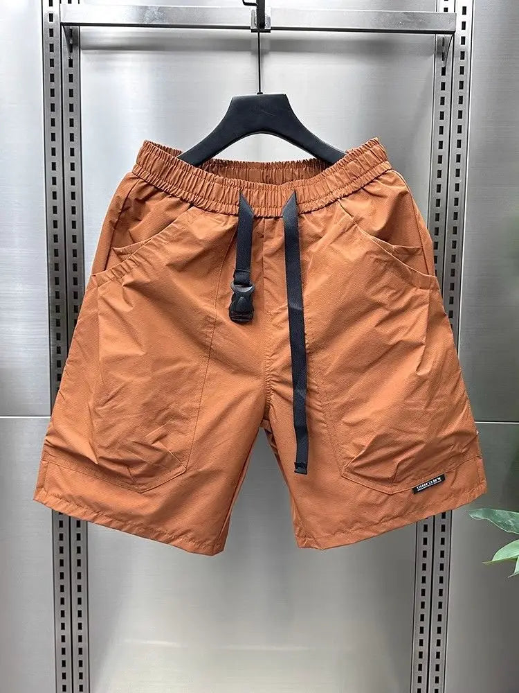 New Casual Shorts for Men in Summer Men's Sports Mid-sports Loose Straight Japanese Pocket Work Pants