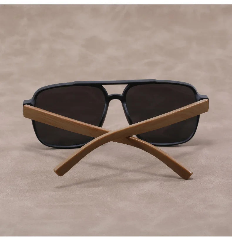 Wood Grain Sunglasses for Men Wood Grain Sun Glasses Man Eyeglasses Polarizing Glasses UV Protection Eyewear