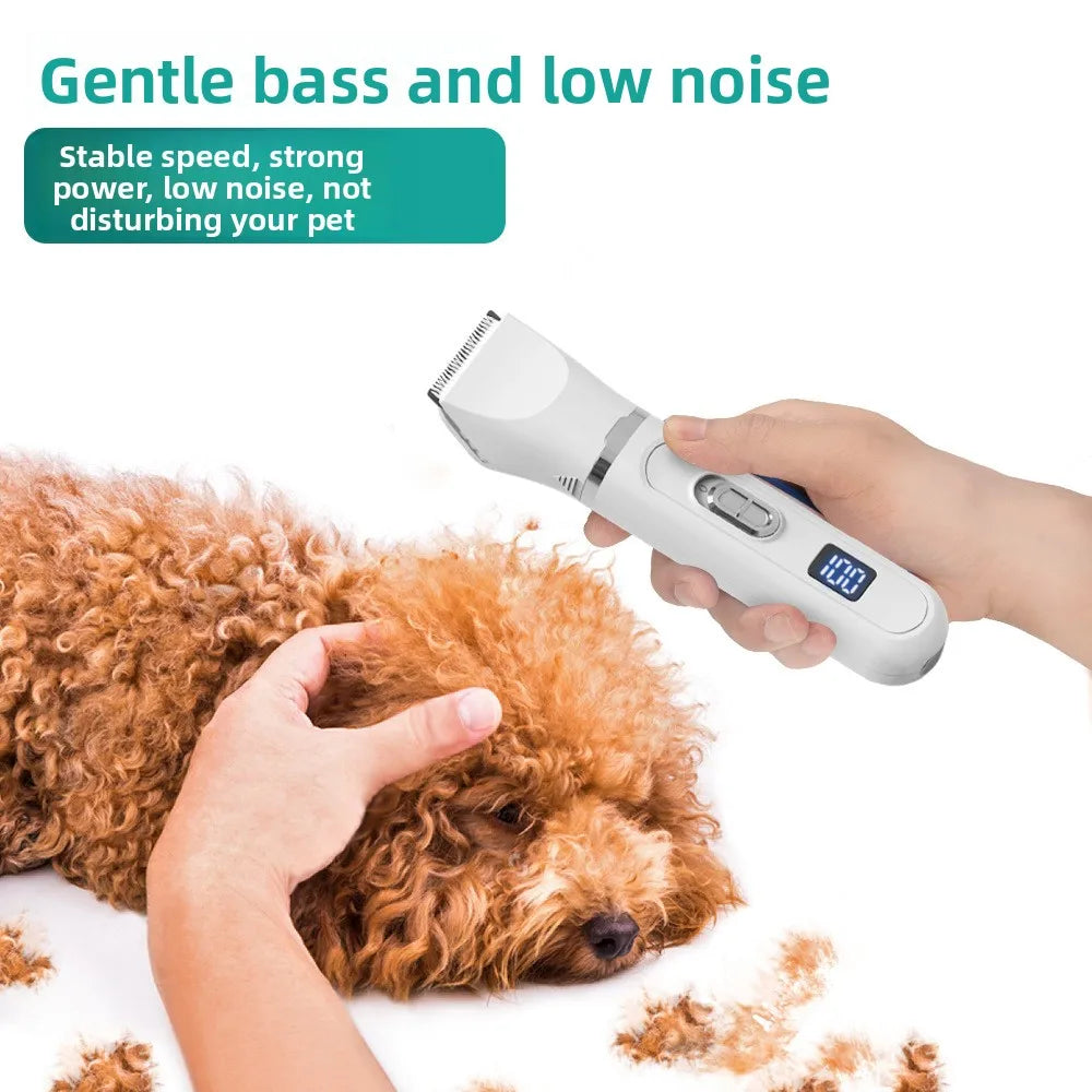 Dog Hair Clippers Grooming Electric Pet Clipper Professional Silent Hair Cutter USB Rechargeable Pet Grooming Clipper