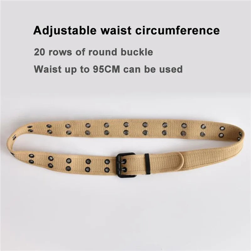 High Quality Canvas Tactical Belt For Men Metal Buckle Luxury Webbing Waistband Outdoor Sport Male Training Belts