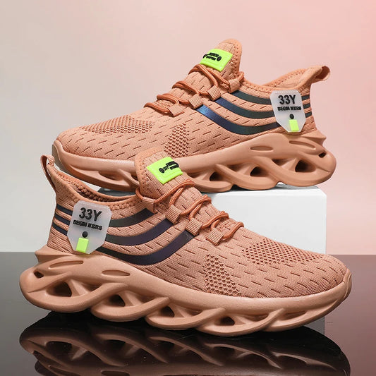 Sneakers for Men Casual Sport Shoes Breathable Lightweight Outdoor Mesh Platform Running Shoes Athletic Tenis Walking Shoes