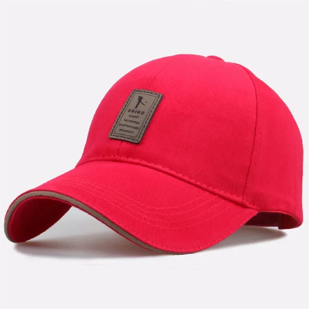 Sports Baseball Cap for Men Women Cotton Hiking Fishing Camping Black Red White Blue Green Brown Caps H59RT