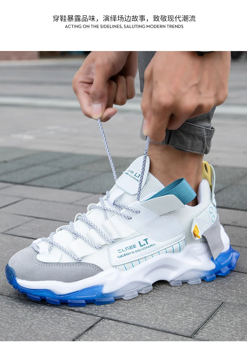 2023Men's Sneakers  Summer Mesh Breathable Casual Shoes Lightweight Walking Men Shoes Soft Sole Tenis Fitness Shoes