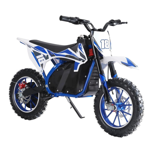 36V Electric Kid Dirt Bike,Off Road Mini Motorcycle,350W Motor Rocket Motorcycle Speed Up to 25 MPH,10 Inch Tires, Customized