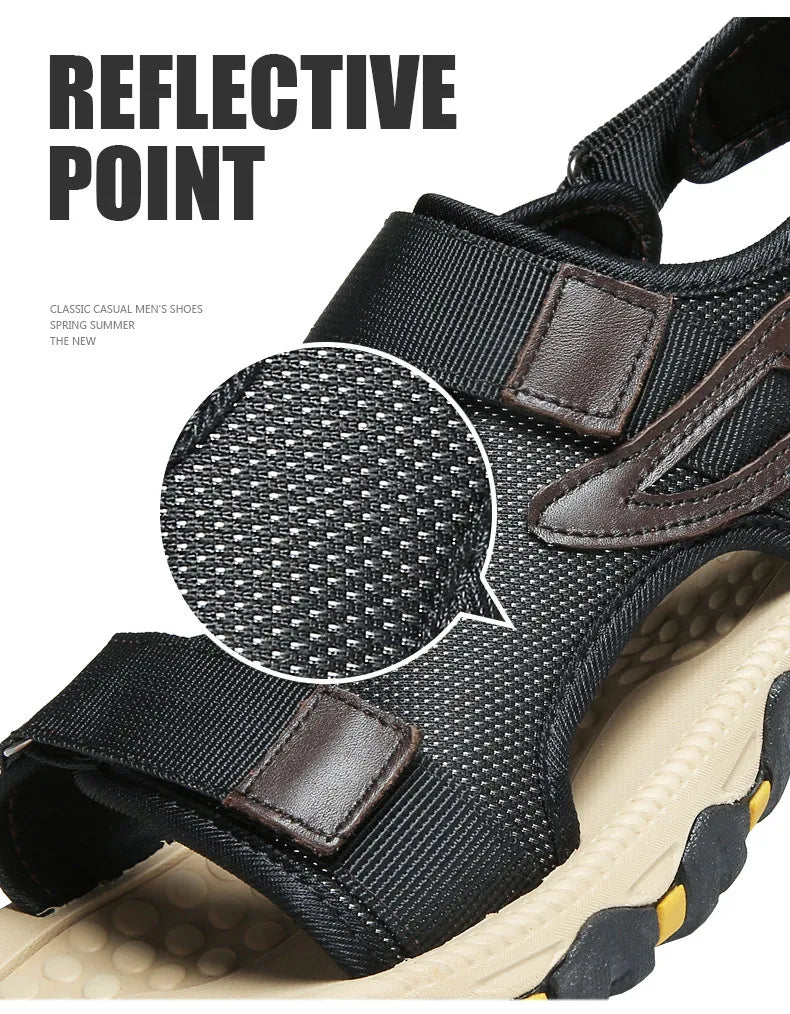 Big Size Summer Comfortable Outdoor Men's Sandals Lightweight Men Shoes For Male Casual Shoes Water Walking Soft Beach Sandals
