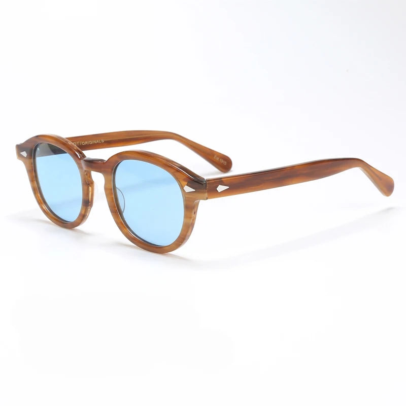 Men's Sunglasses Woman Johnny Depp Polarized Sun Glasses Acetate Frame Luxury Brand Vintage Driver's Shade