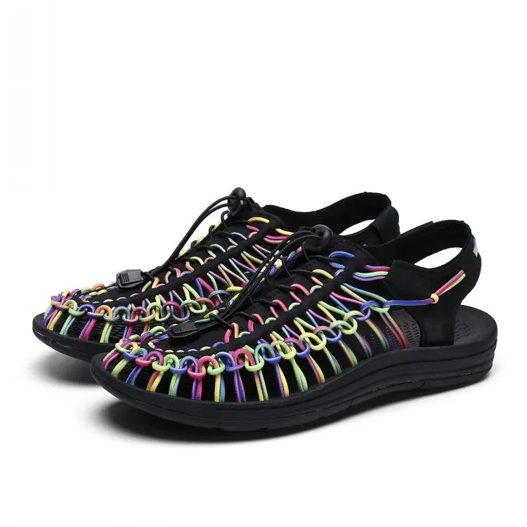 Fashion Designer Summer Handmade Weave Sandals for Men Outdoor Mens Wading Casual Shoes Women Trekking Slippers Beach Sneakers