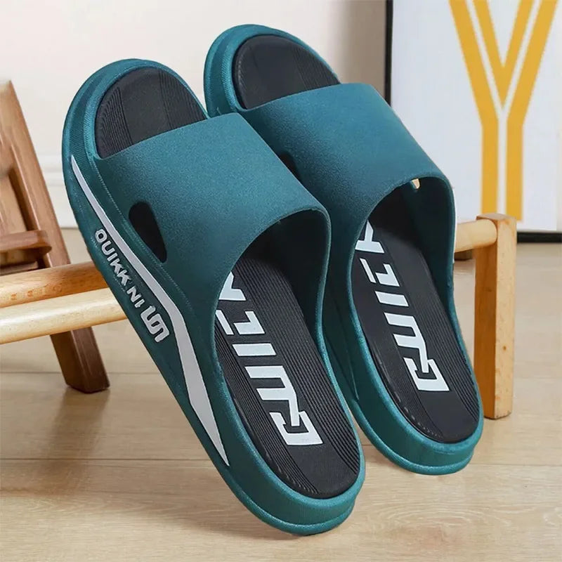 Slippers for men, outdoor, indoor, anti slip, cool, summer, non smelly feet, PVC home shoes, anti odor, bathroom, silent