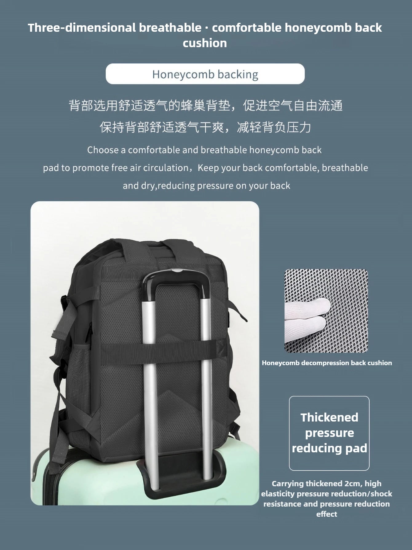 Mountaineering Bag Large Capacity Men's and Women's Business Commuter Leisure Backpack Multi-compartment Travel Backpack