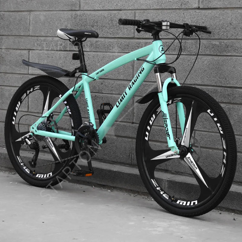 21/24/27-speed Shock Absorption Racing Bike Carbon Steel Frame Mountainbike 26 Inch Bicycle for Adults