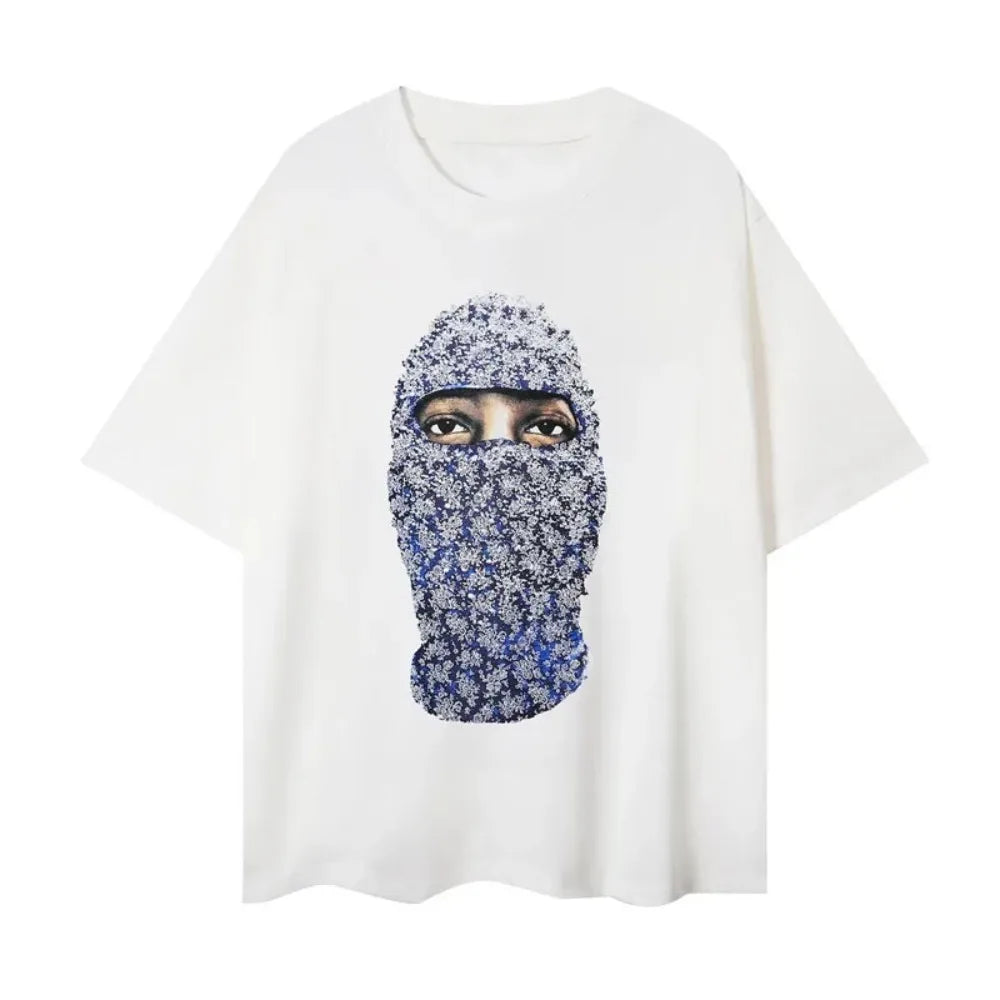 2025 Brand Designer Mens T-Shirts IH NOM UH NIT Letter Masked Men Printed Casual Short Sleeve Men Women 100% Cotton