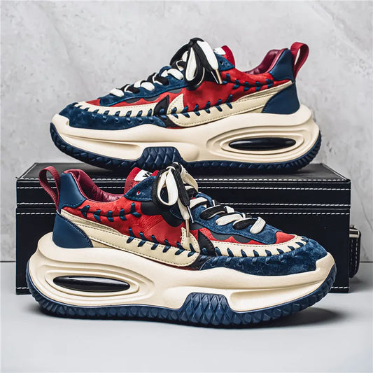 Trendy Men Sneakers Luxury Chunky Casual Sneakers For Man Height Increasing Dad Shoes Breathable Sports Shoes Male Sneakers