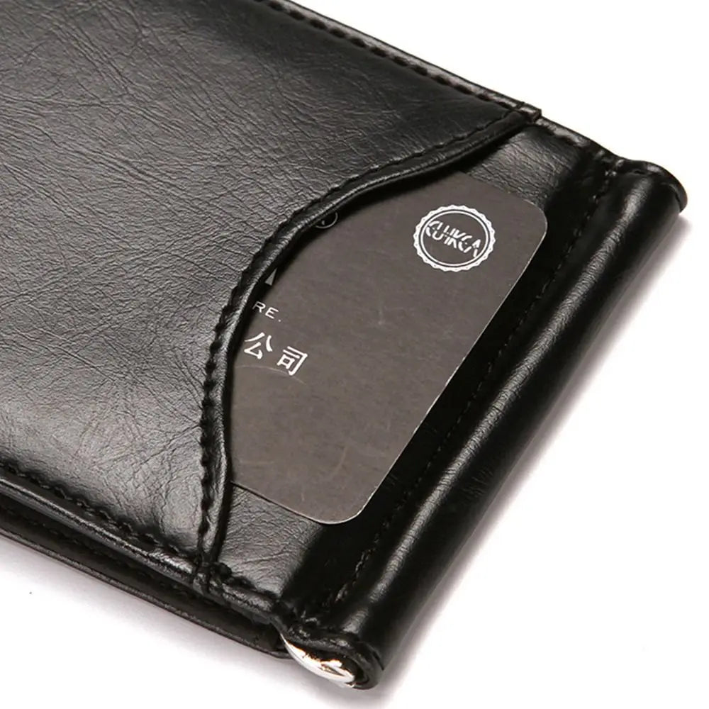 Men PU Leather Wallet Card Holder Male Fashion Purse Small Hasp Money Bag Mini Vintage Slim Wallets Clutch Bags