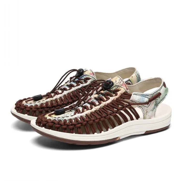 Fashion Designer Summer Handmade Weave Sandals for Men Outdoor Mens Wading Casual Shoes Women Trekking Slippers Beach Sneakers