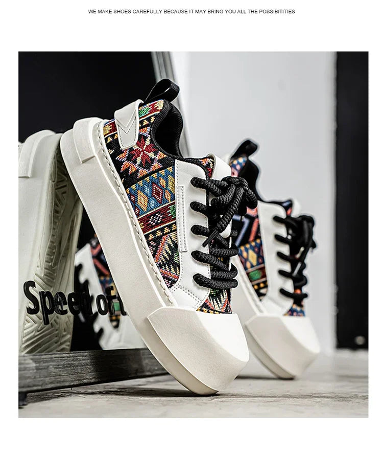 Trendy Street Style Lace Up Sneakers for Men Outdoor Activities Shoes Обувь Skate Shoes for Men Comfy Non Slip Casual Sneakers