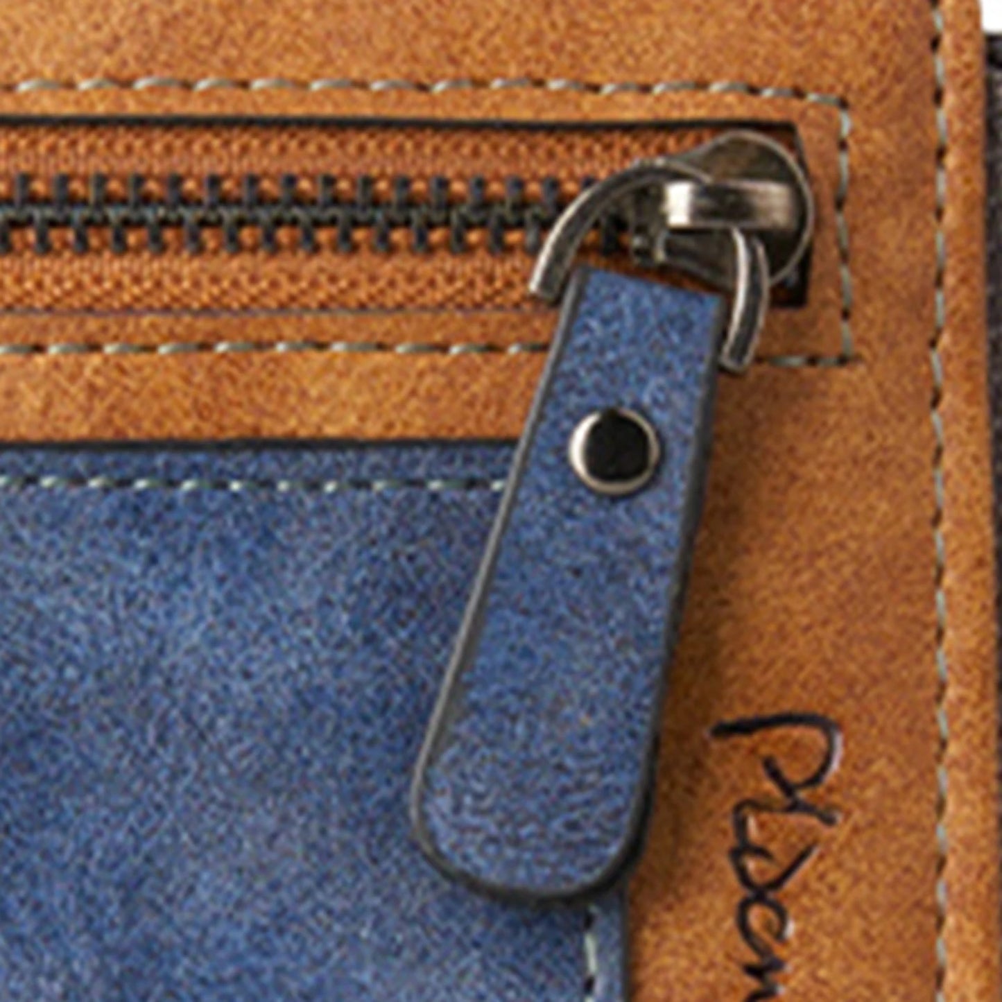 Trendy Wallet Men's PU Leather Male Short Zipper Simple Card Holder Soft Leather Money Clip Retro Coin Purse Gifts for Students