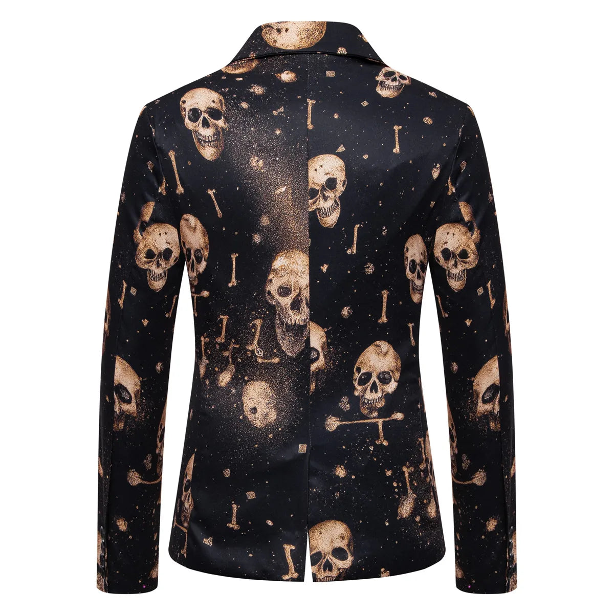 Skull Printed Mens Suit Pant Sets Trajes De Hombre Modernos Halloween Costumes Luxury Designer Nightclub Party Blazer Trousers