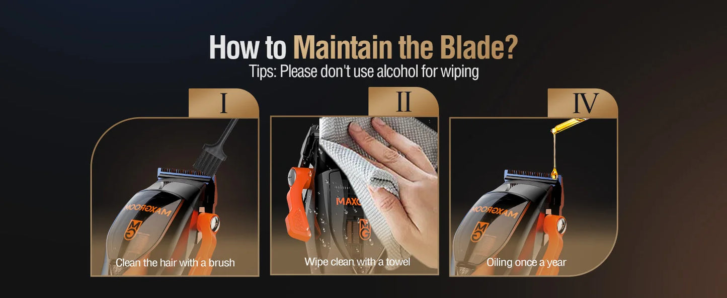 MAXGROOM Professional Hair Clippers&Trimmers Set for Men Premium Home Haircut Kit Cordless Hair Cutting Clippers and Trimmer Set