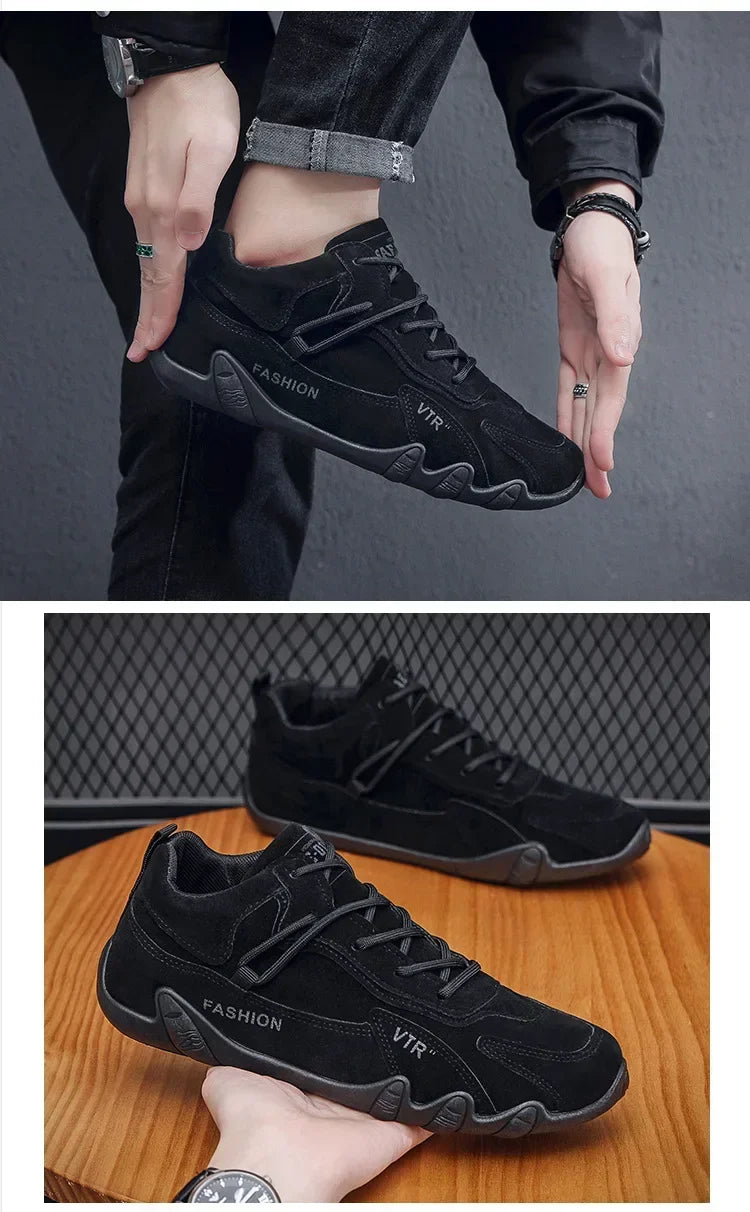 2025 new men shoes breathable non slip work shoes for male fashion sneakers outdoor walking flats skateboard sneakers