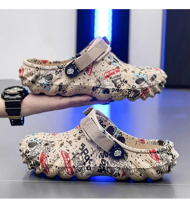 Men Shoes Slippers Men Garden Flat Sandals Platform Sandals Man Summer Sandals 2024 Male Sneakers Outdoor Flip Flops Home Clogs