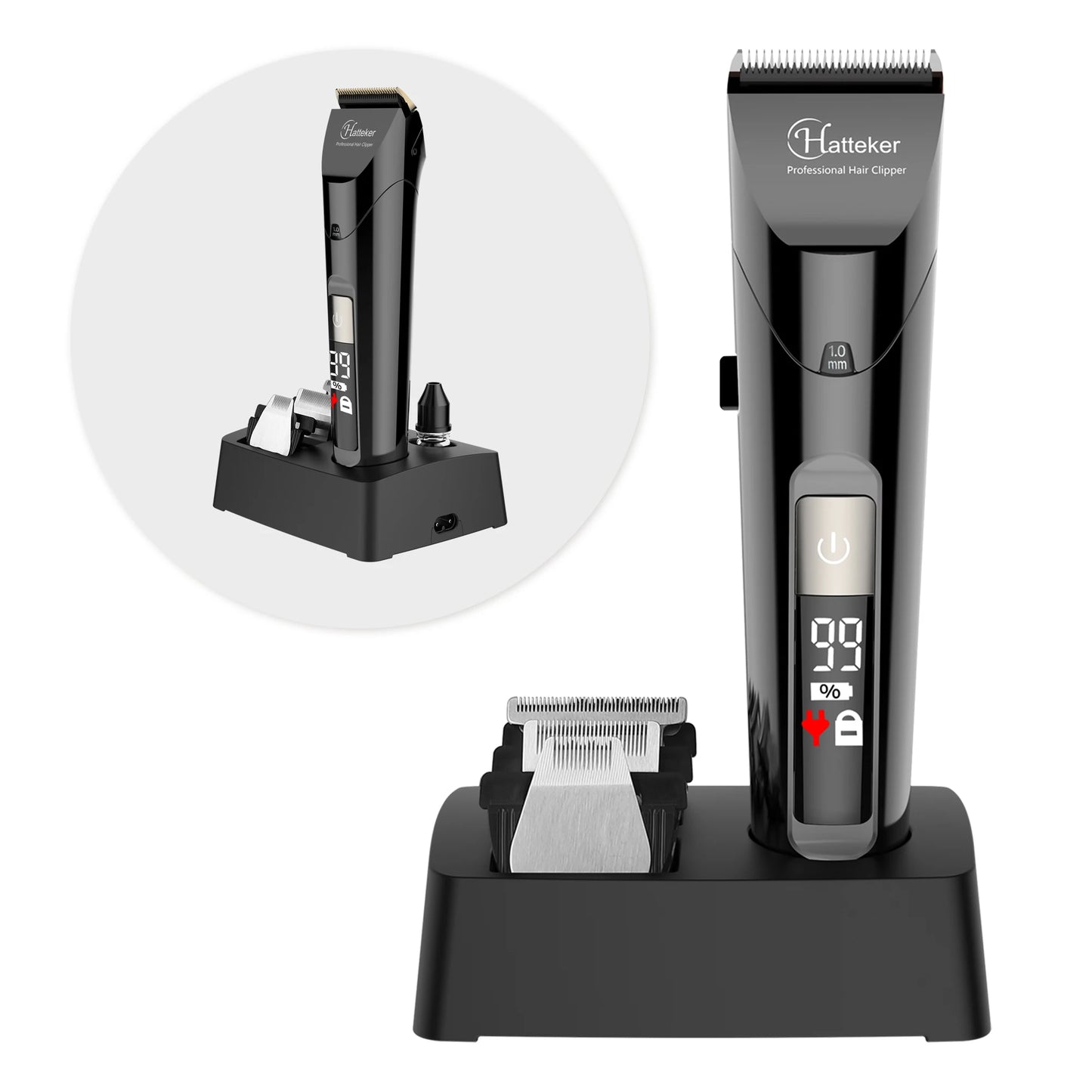 Hatteker Professional 4-in-1 Hair Clippers Trimmer for Men Hair Cutting Machine Home-appliance Hairdressing Tool Suit for barber