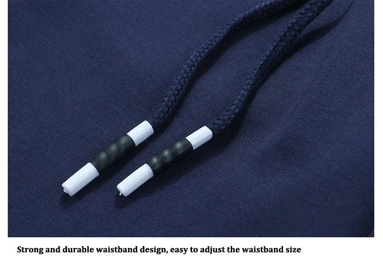 Shorts Men Cotton Casual Sports Men's Solid Shorts Drawstring Bermudas Elastic Waist Beach Short Pants Cool Summer New Fashion