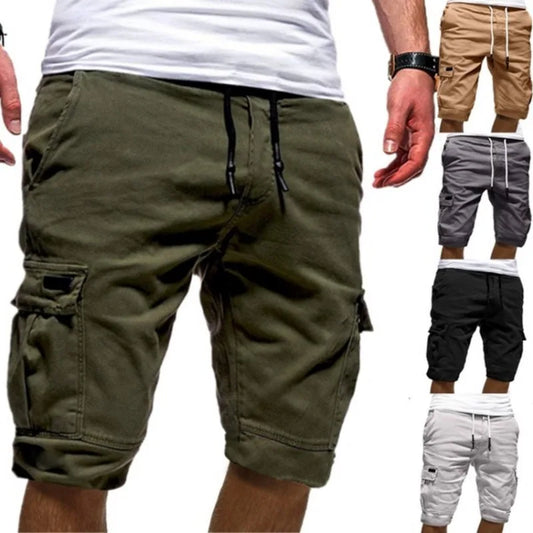 Men's Cargo Shorts - Summer Casual Workout Shorts with Multiple Pockets, Quick-Dry Beach & Gym Shorts for Outdoor Activities
