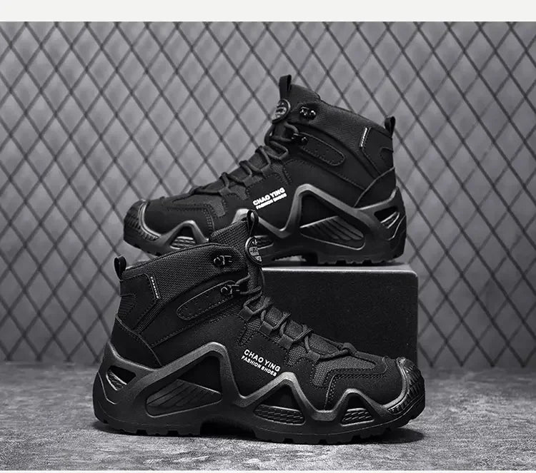 Men's Thick Soled Mountaineering Boots Sneakers Men's New Autumn Non-slip Wear-resistant Dirty Outdoor Work Shoes