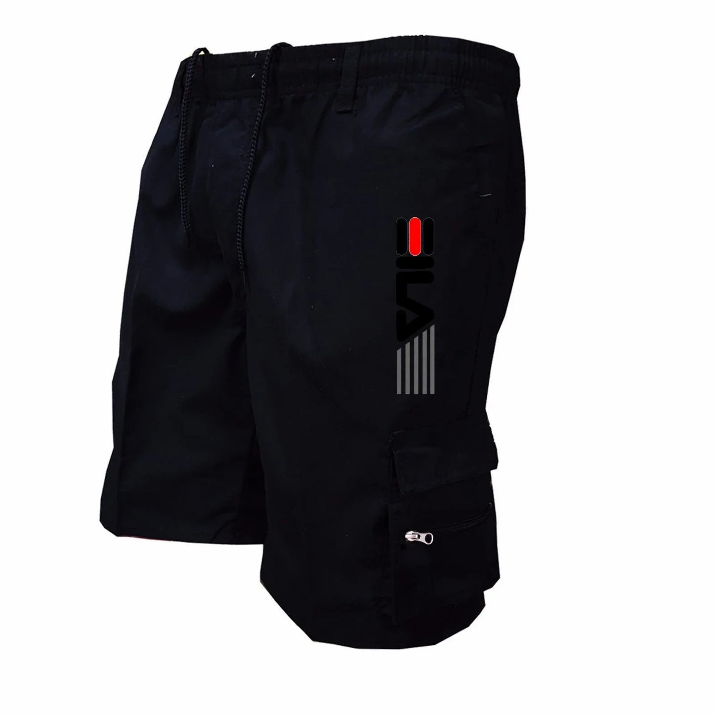 2025Men's Casual Work Shorts Multi-pocket Loose Drawstring Cargo Shorts Outdoor Sports Short Pants for Men Streetwear