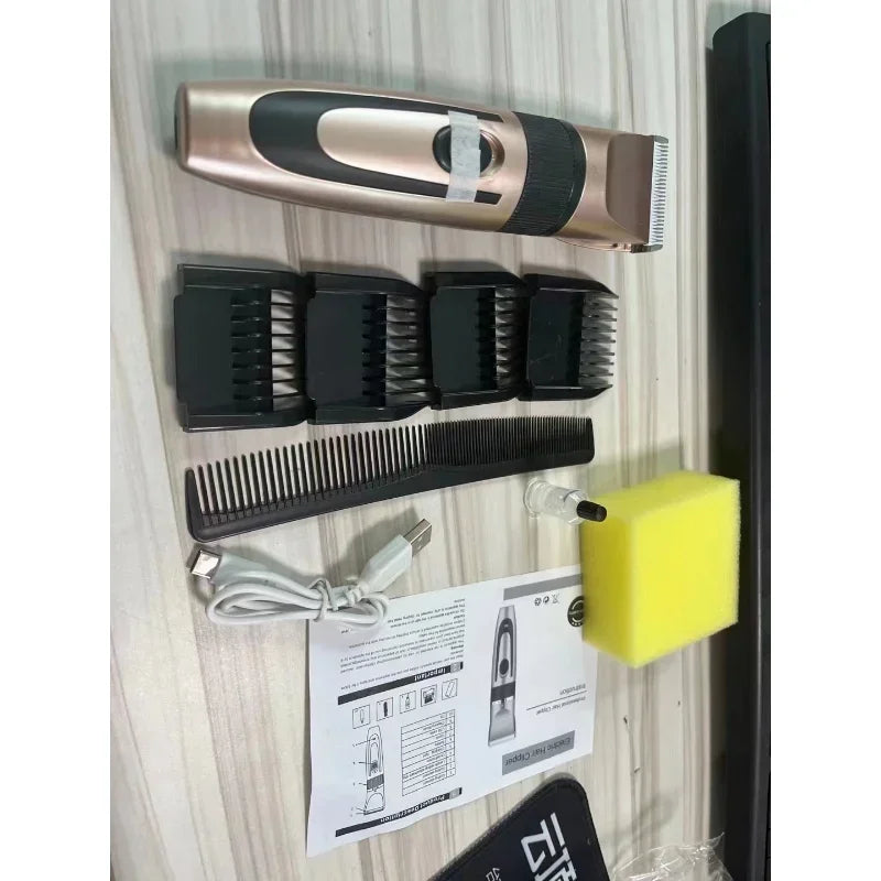 Rechargeable Electric Hair Clipper and Shaver for Men, Adjustable Beard Blade Razor, Pet Clipper