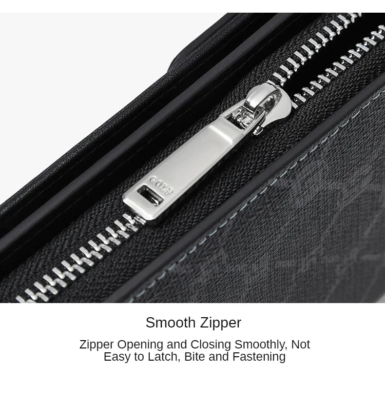 GOLF Long Wallet for Men Leather Male Clutch Bag Purse Wallet Wrist Bag Credit Card Organizer Hand Bags Money Clip Minimalist