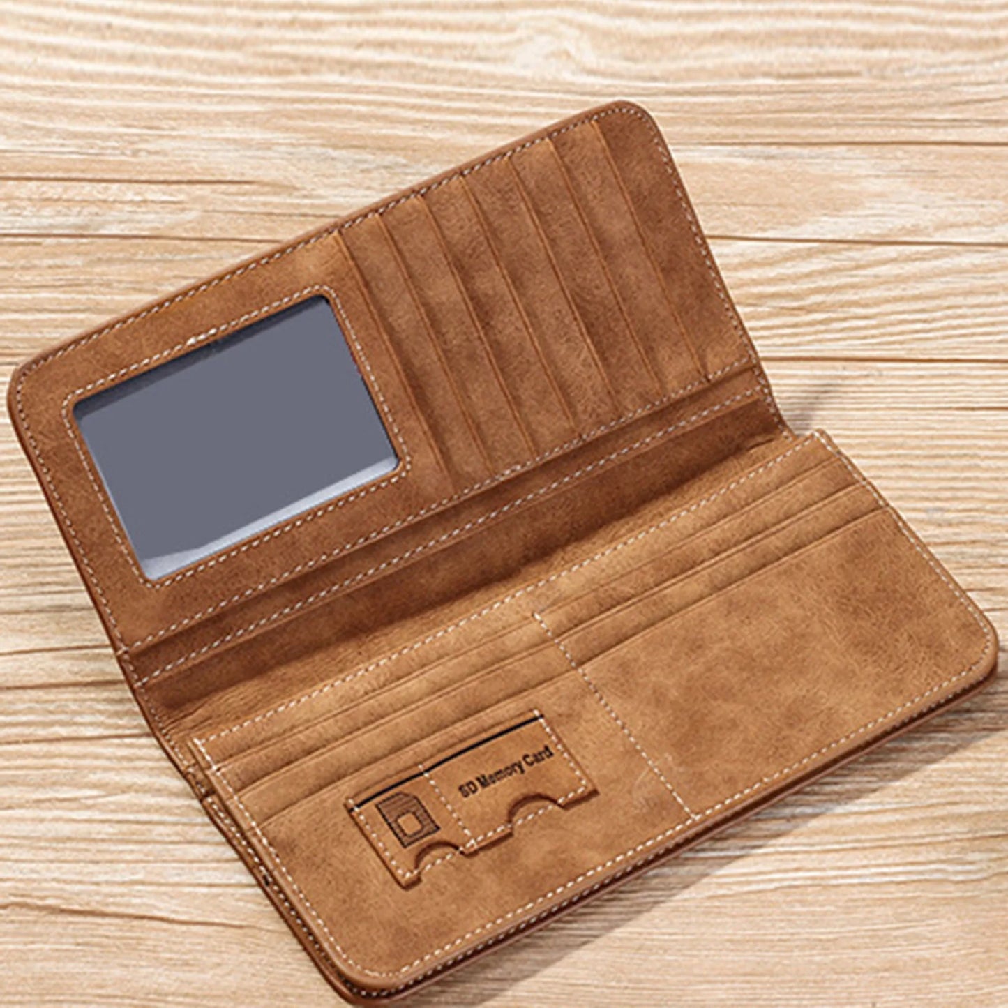 New Men's Wallet Long Wallet Men's Retro Style Men Large Capacity Wallet Bag Luxury Design Men Multi Card Wallet