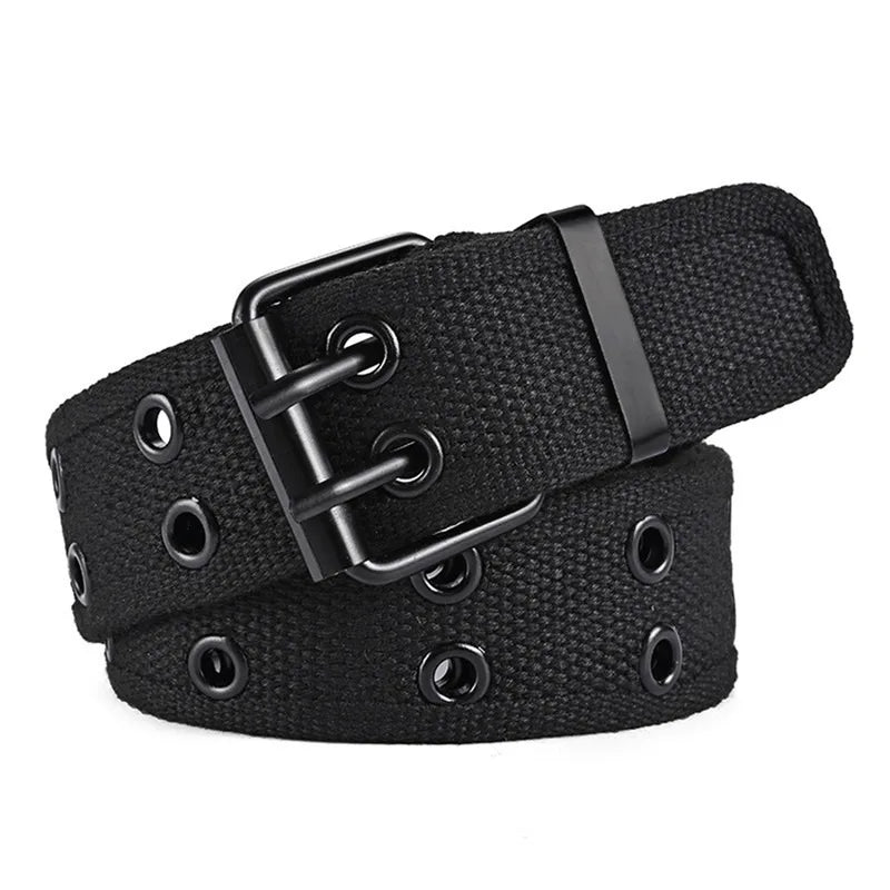 High Quality Canvas Tactical Belt For Men Metal Buckle Luxury Webbing Waistband Outdoor Sport Male Training Belts