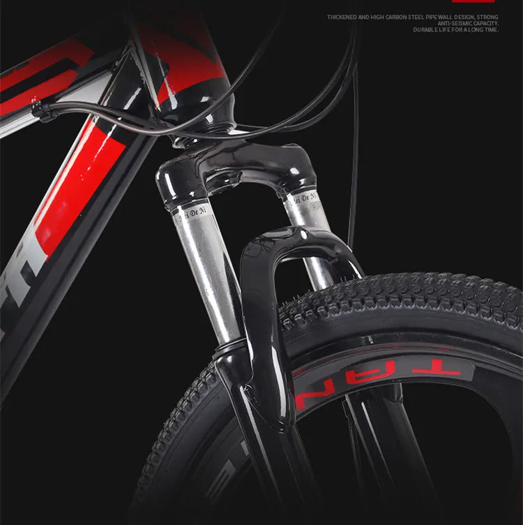 Bike Mountain Bike 24-inch 26-inch Lifestyle Fitness Bike with Dual Disc Brakes