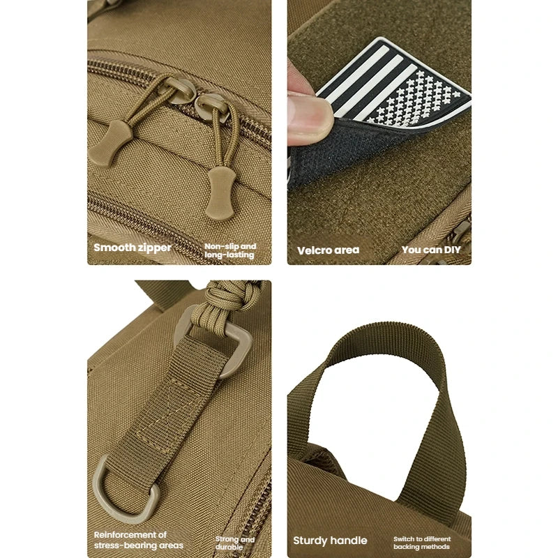 Tactical Climbing Backpack Men Travel Sports Bag Large Capacity Outdoor Hiking Camping Fishing Luggage Weekend Cycling Rucksack