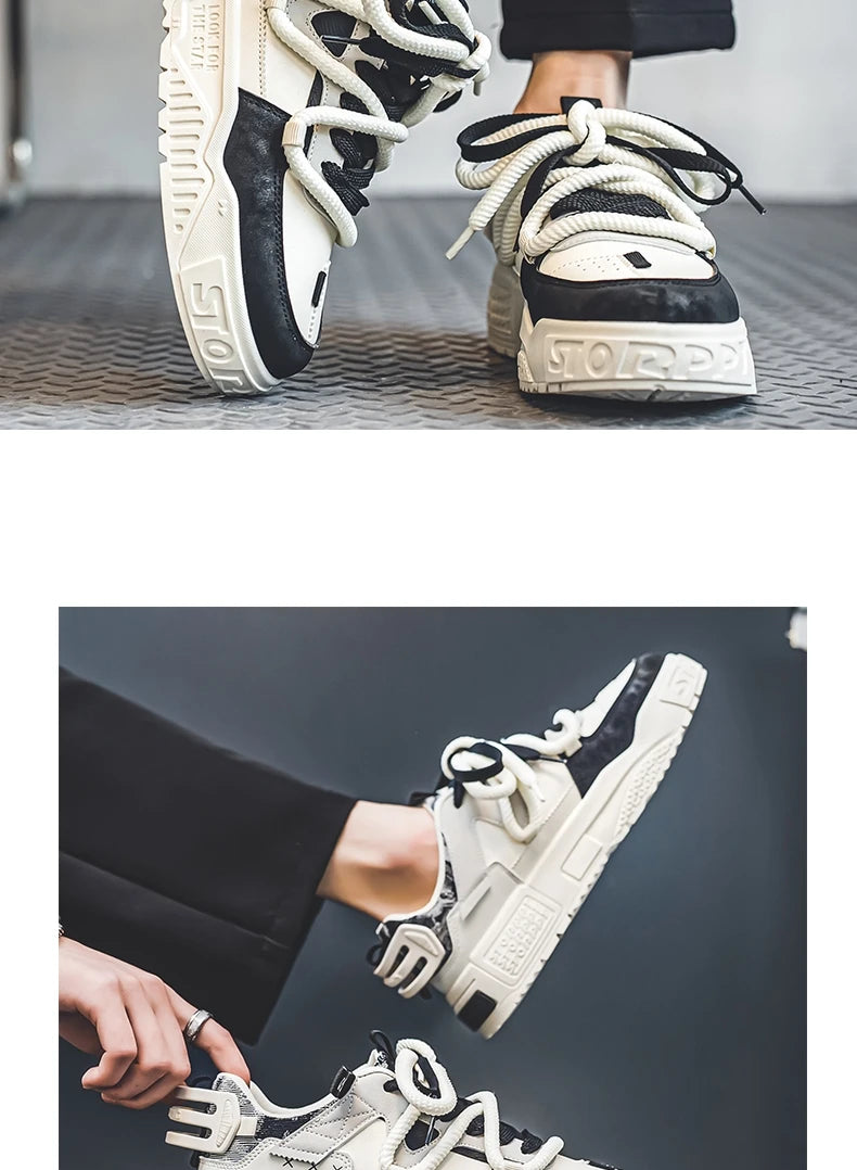 Shoes For Men Tennis Bread Hip-Hop Punk Skateboard Shoes Fashion Male Sneakers Couple Outdoor Sport Casual Shoes