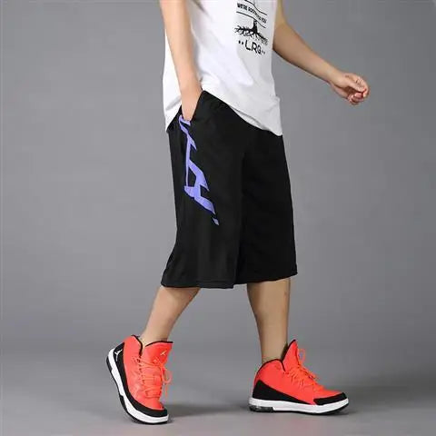 Male Short Pants Basketball Long Quick Dry Men's Shorts Training Bermuda Essential Fashion With Korean Style Stylish Clothing
