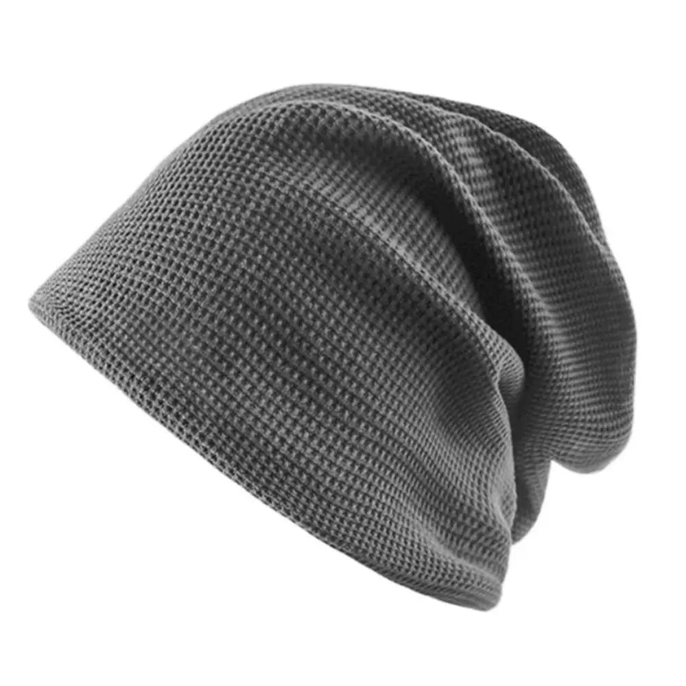 Casual Beanies for Men Women Fashion Soft Knitted Winter Hat Solid Color Hip-hop Bonnet Unisex Cap