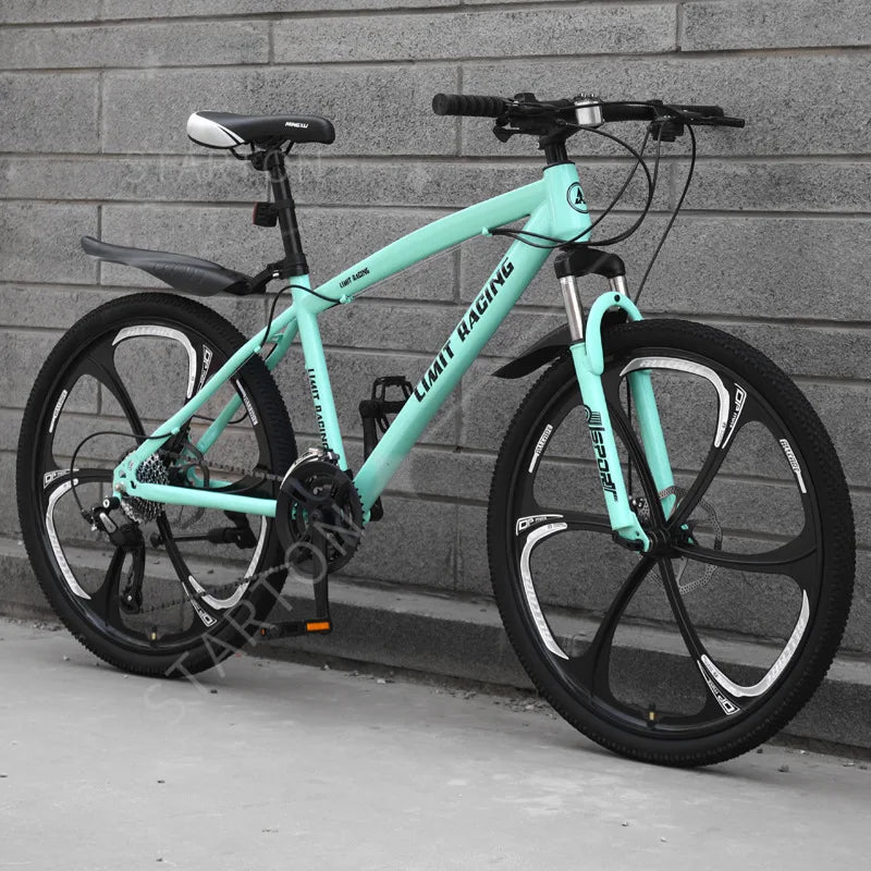 21/24/27-speed Shock Absorption Racing Bike Carbon Steel Frame Mountainbike 26 Inch Bicycle for Adults