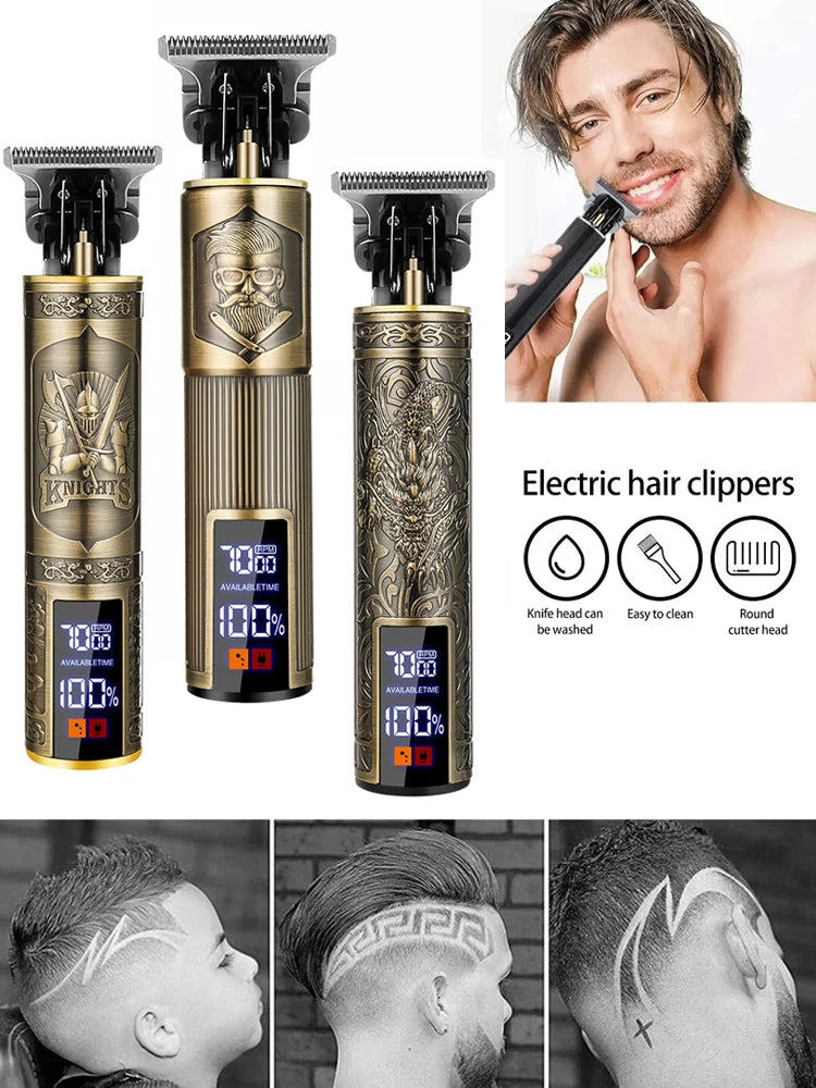Electric Trimmer Hair Clipper for Men Cutting Machine Shaving Haircut Beard Trimmer Barber Cutter Mower Men's Electric Shaver