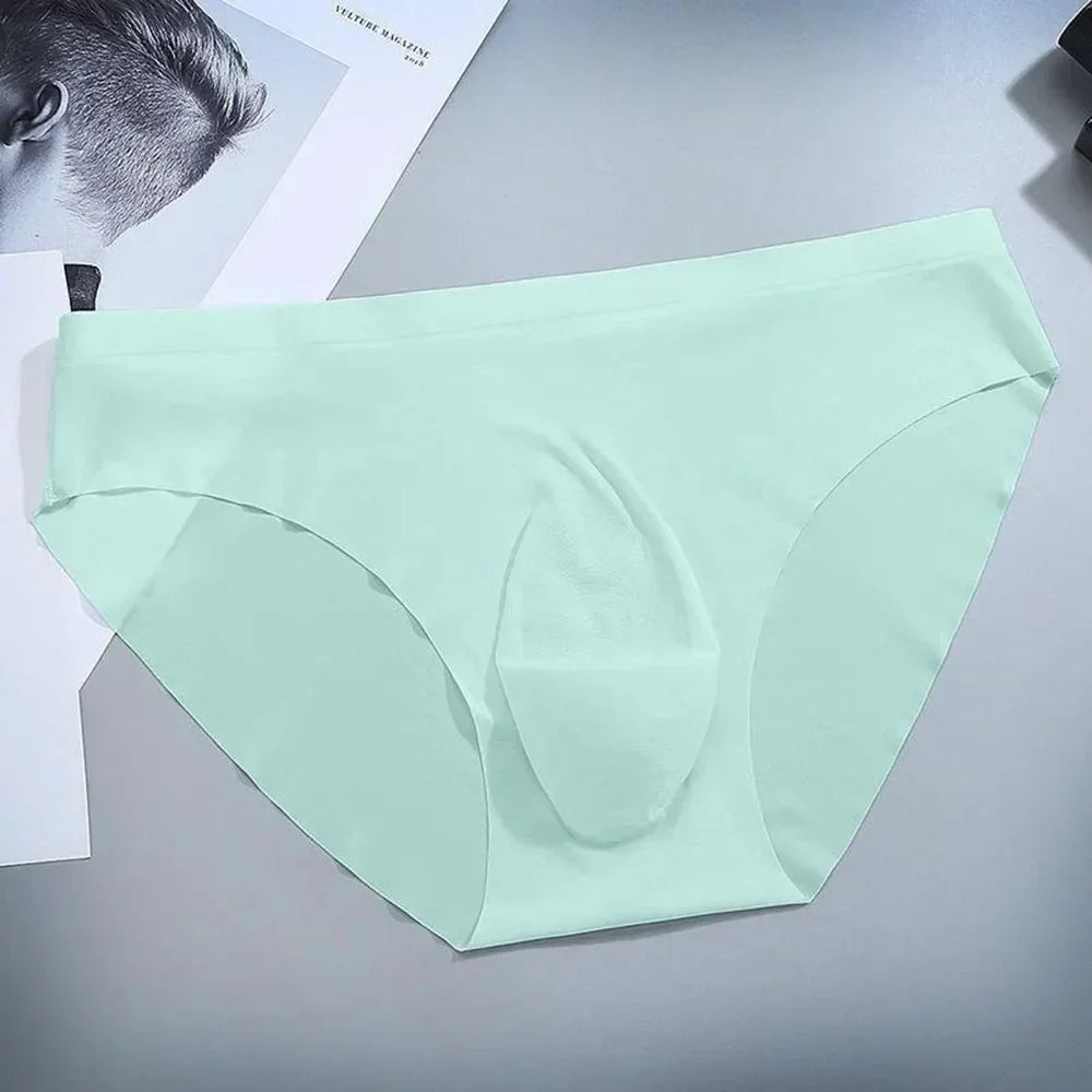 Sexy Men Briefs Underwear Mens Underwear Color Seamless U Conve Pouch Underpants Breathable Confortable Low Waist Male Panties