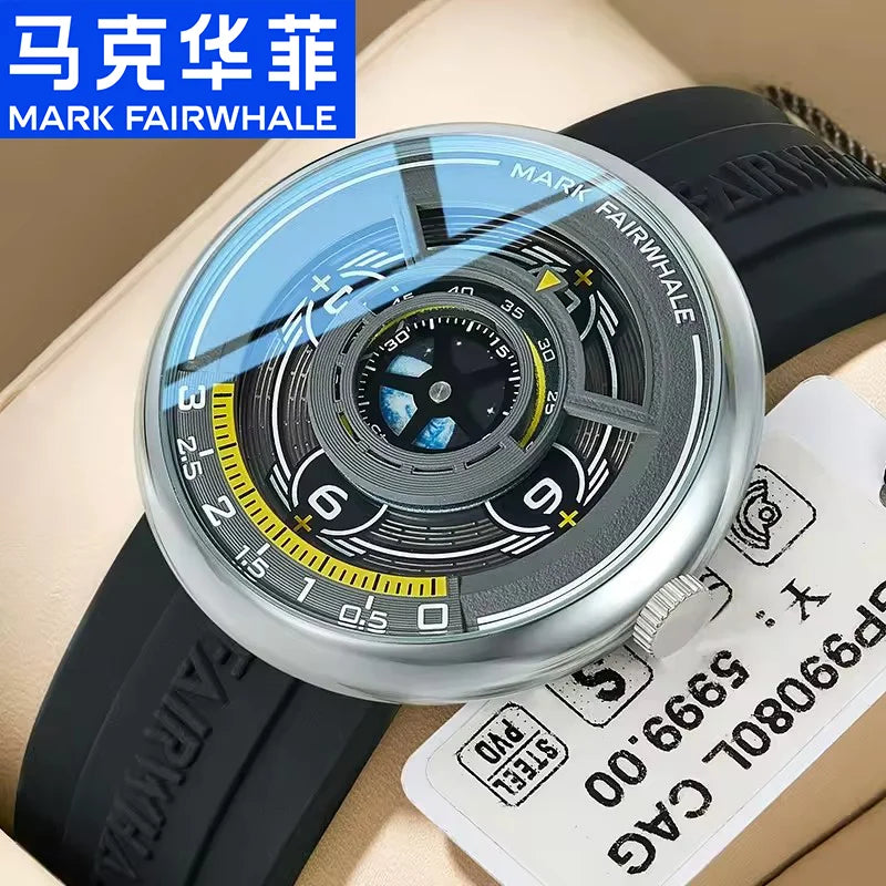 reloj hombre Top Brand New Arrivals Earth 3D Mens Watches Luminous Silicone Strap Quartz Wristwatch saat kol saati erkek 2025